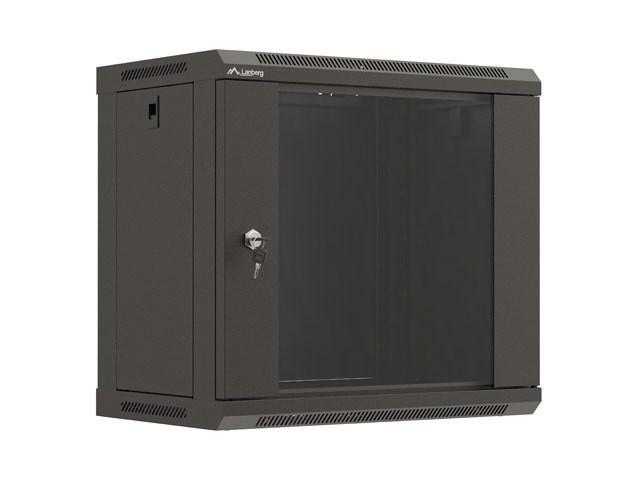 Lanberg WF03-5309-10B rackskab 9U - vægmonteret, sort billede