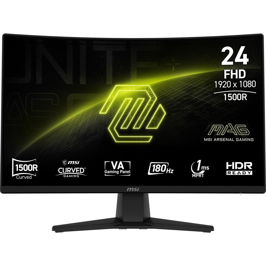MSI MAG 242C 23,6" buet gaming-skærm - Full HD, 180 Hz, VA