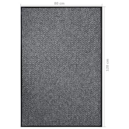 Dørmåtte 80x120 cm grå