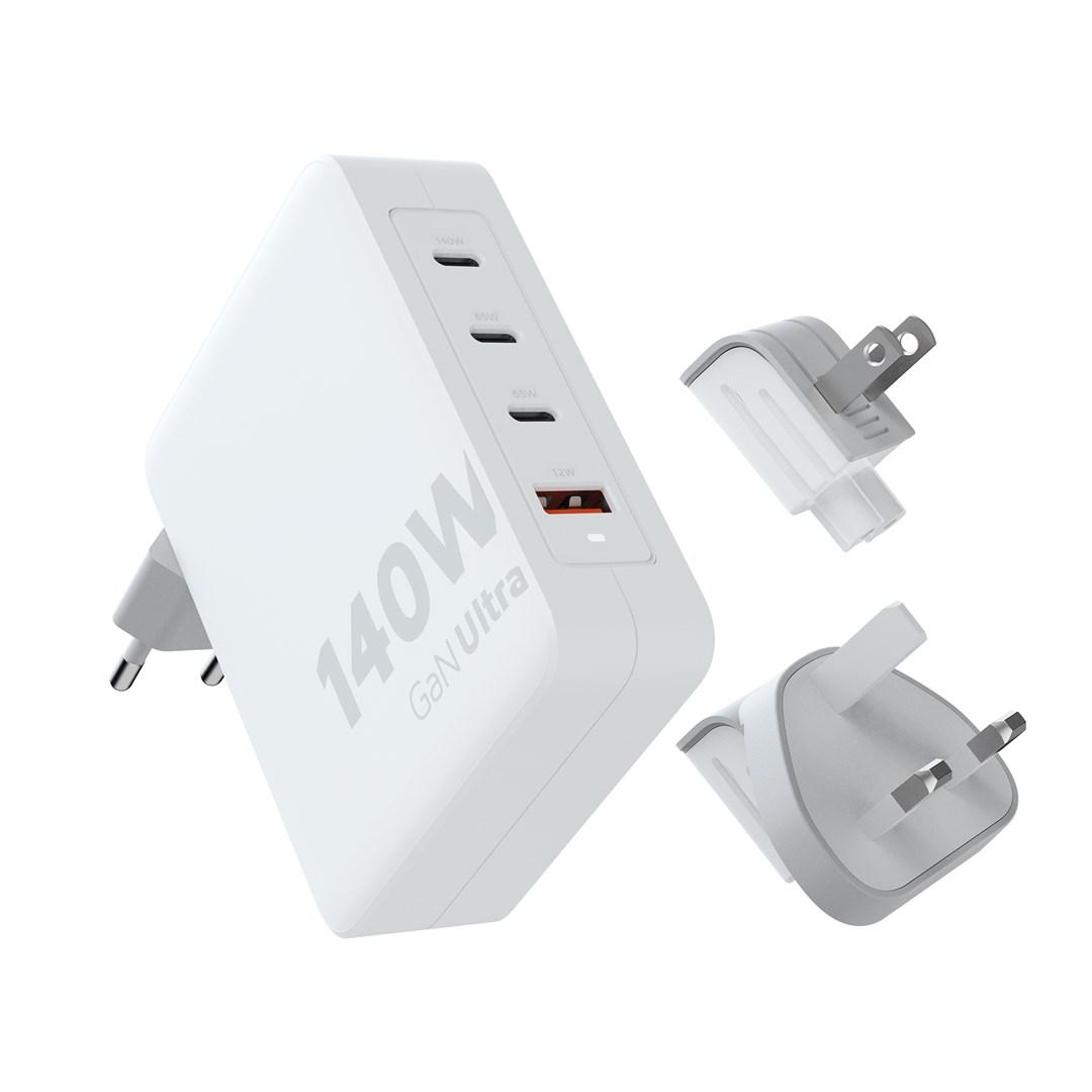 Xtorm 140W GaN Ultra rejseoplader + USB‑C PD-kabel (2 m)