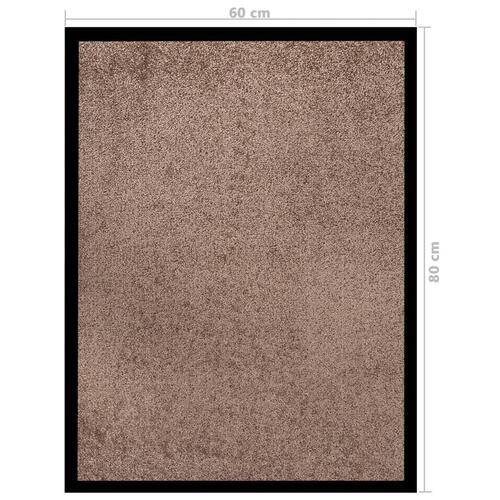 Dørmåtte 60x80 cm brun