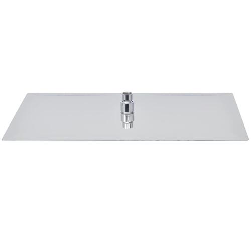 Brusehoveder rainshower-funktion 2 stk. rustfrit stål 30 x 50 cm