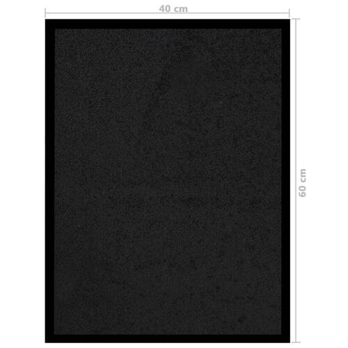 Dørmåtte 40x60 cm sort