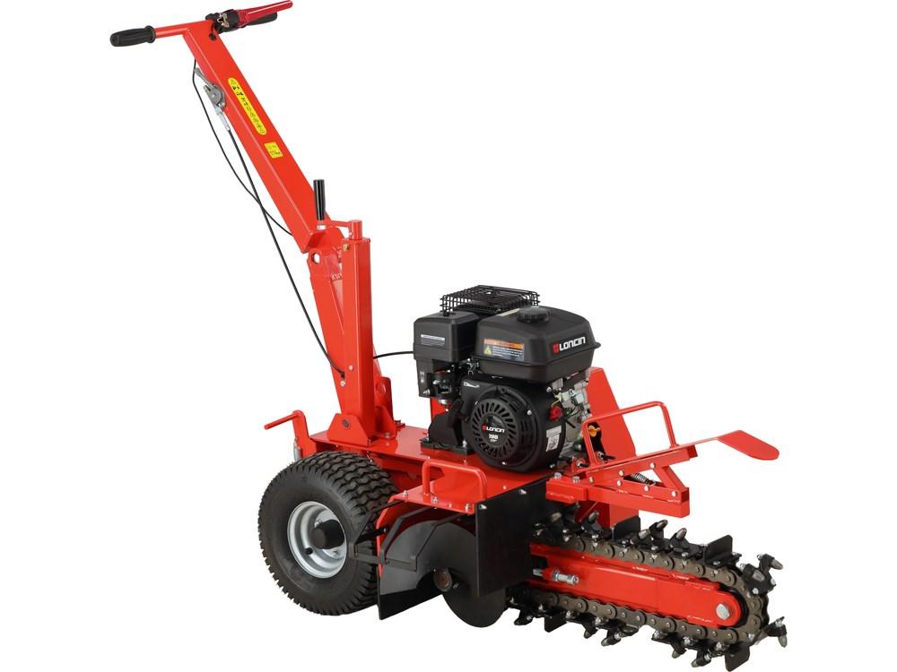 YATO benzindrevet kædegraver - grave dybde 450 mm, 196 cm³ billede
