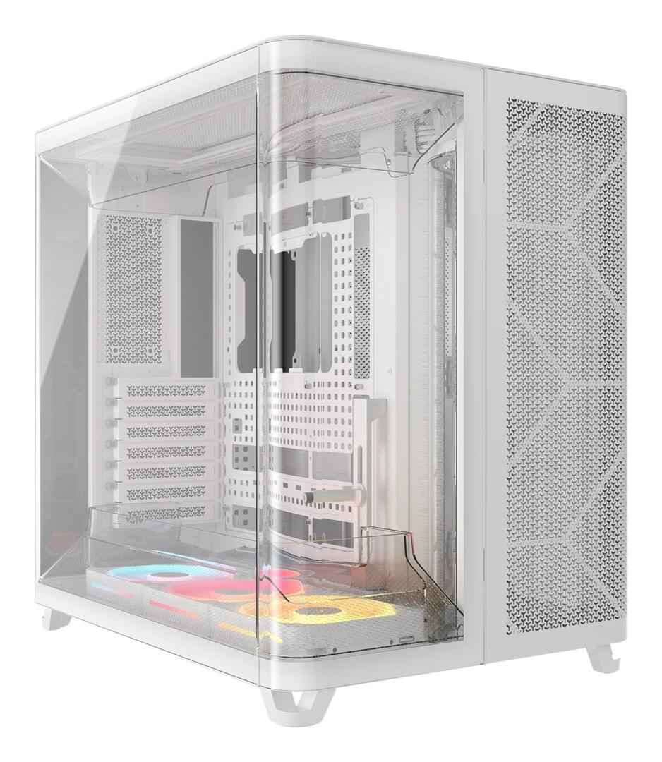 Corsair iCUE LINK 5400X LX-R RGB Midi Tower - Hvid
