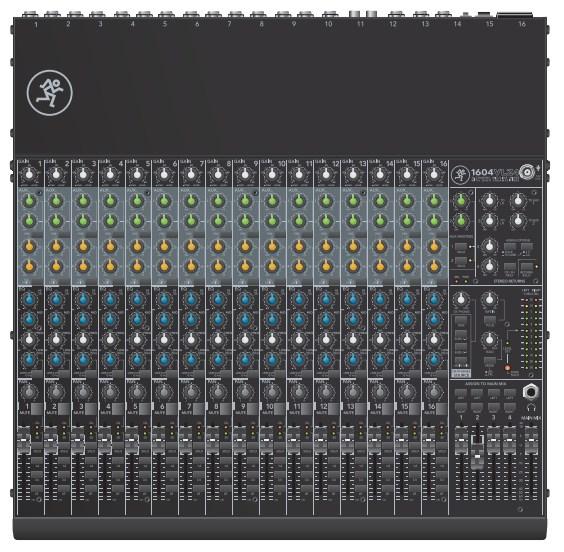 Mackie 1604VLZ4 – 16-kanals mikserbord til studie og live, 20–20.000 Hz billede