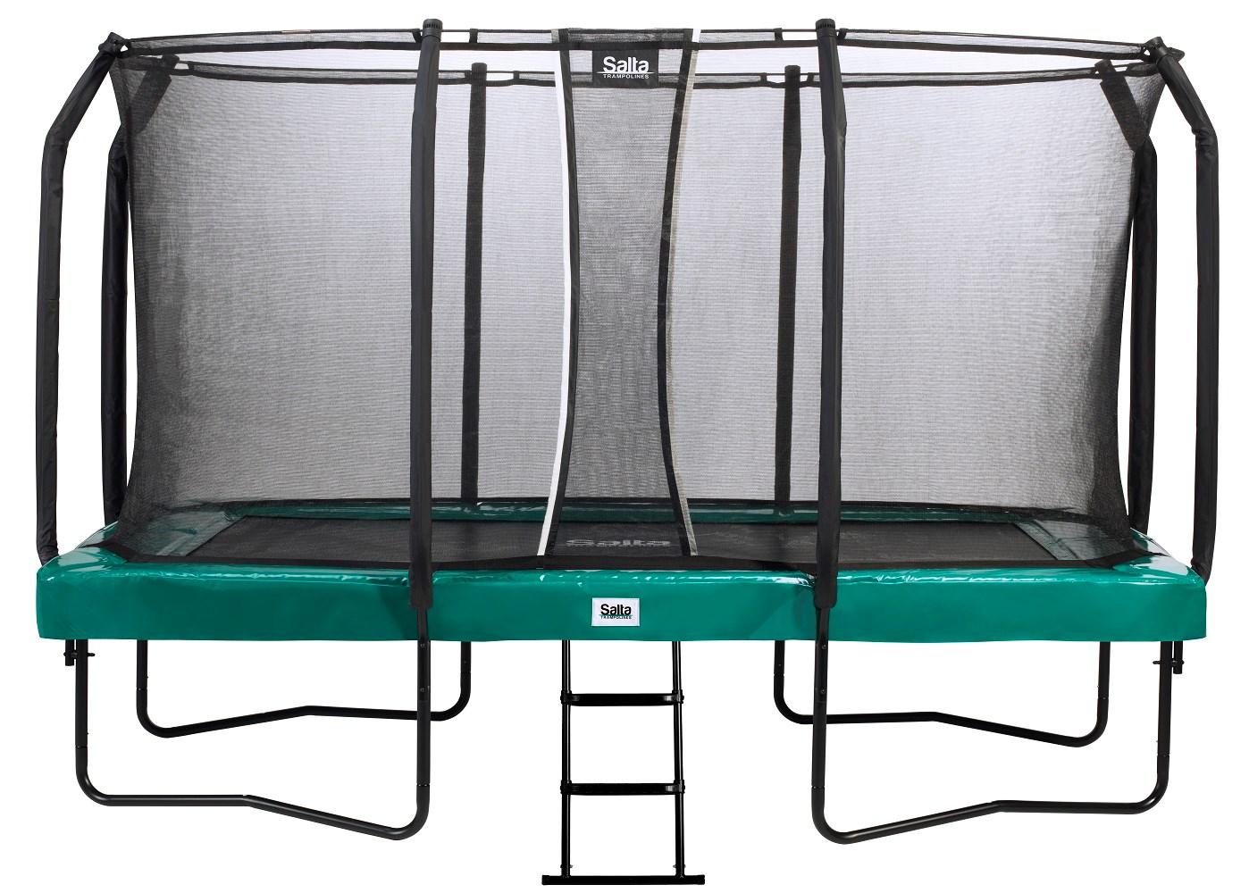 Salta First Class rektangulær havetrampolin 214 × 366 cm med sikkerhedsnet billede