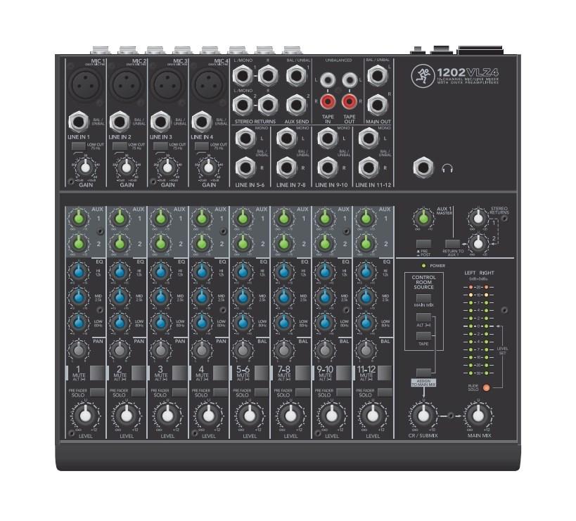 Mackie 1202VLZ4 – 12-kanals kompakt mikserbord billede