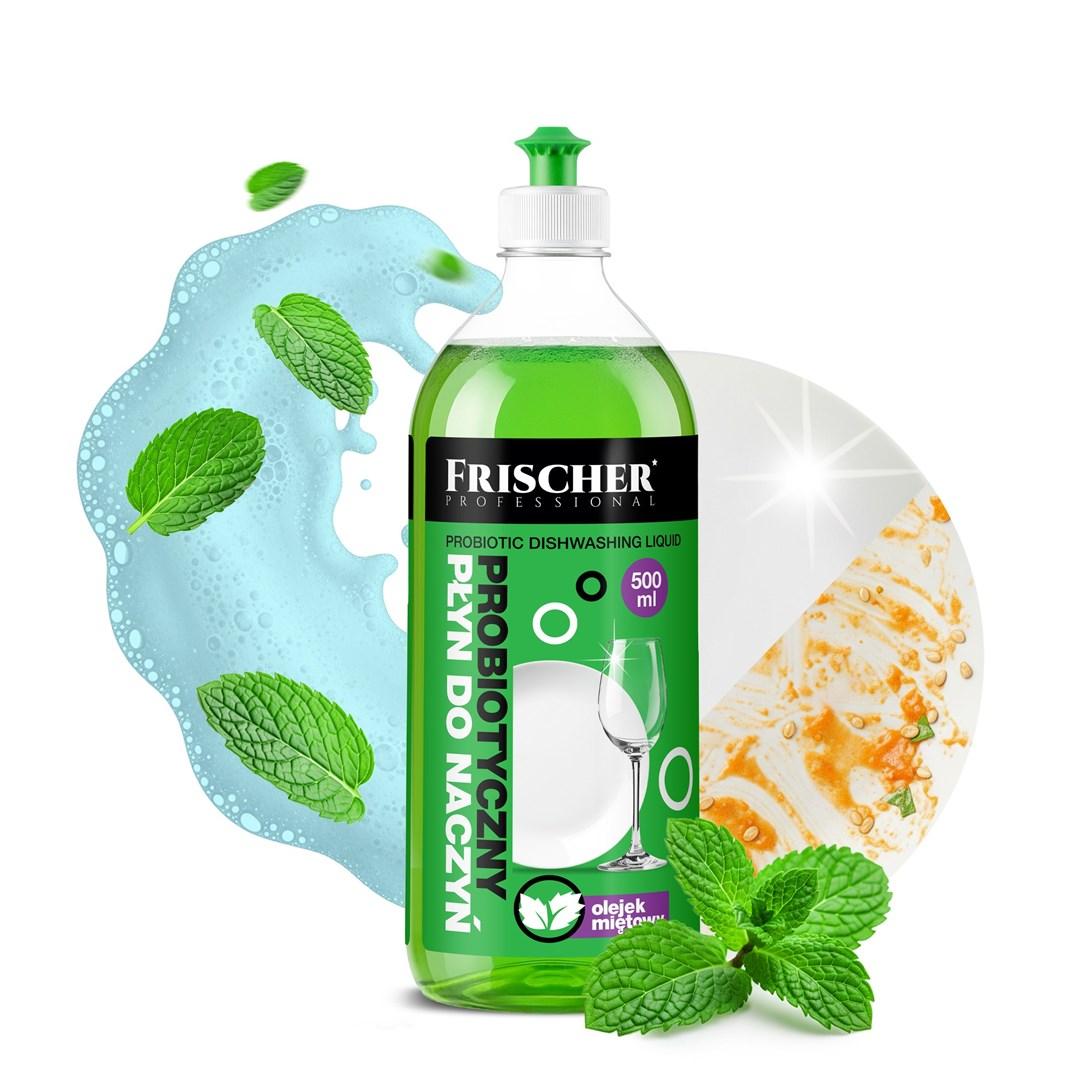 Frischer opvaskemiddel med pebermynteolie - 500 ml billede