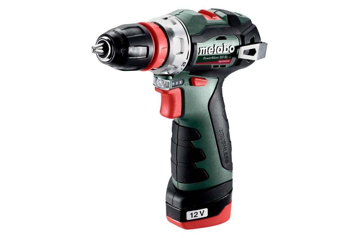Metabo PowerMaxx BS BL Q 12V skruemaskine - 38 N·m, 2×2,0 Ah, kulfri billede