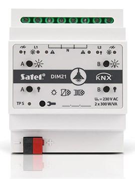 SATEL KNX-DIM21 dæmperaktuator til DIN-skinne - KNX lysdæmper