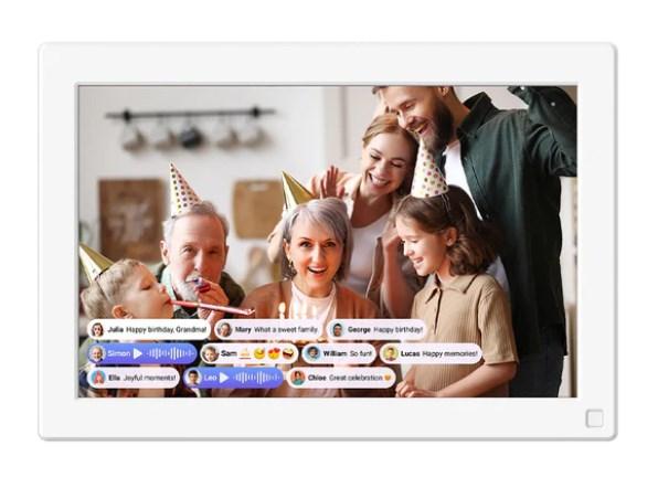 myFirst Live digital fotoramme 10,1" - hvid, touch og Wi‑Fi billede
