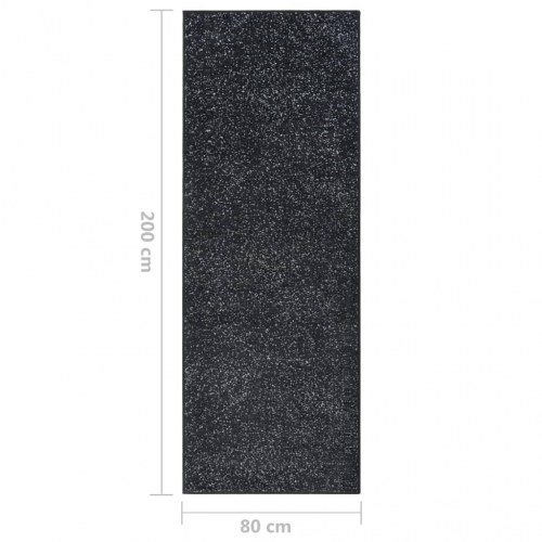 Tæppeløber 80x200 cm BCF antracitgrå
