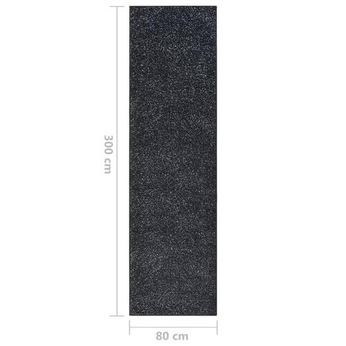 Tæppeløber 80x300 cm BCF antracitgrå
