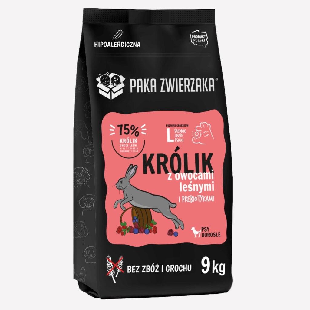 PAKA ZWIERZAKA Kanin med skovfrugter – tørfoder til hund L, 9 kg billede