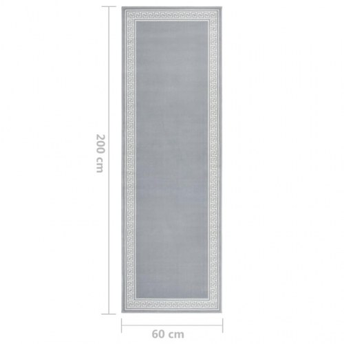 Tæppeløber 60x200 cm med motiv BCF grå