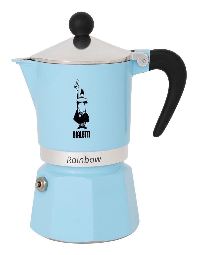 Bialetti Rainbow moka-kande - 6 kopper, aluminium billede