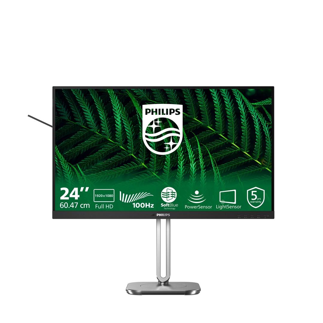 Philips 5000 Series 24B2G5200/00 - 23,8" Full HD IPS skærm, 100 Hz, antracit