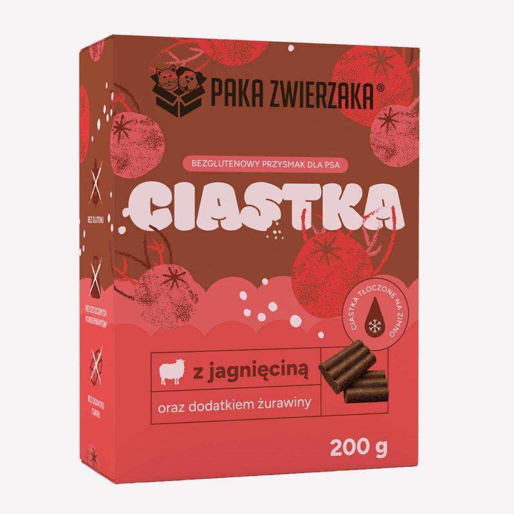 PAKA ZWIERZAKA hundegodbid – lam med tranebær, glutenfri – 200 g billede