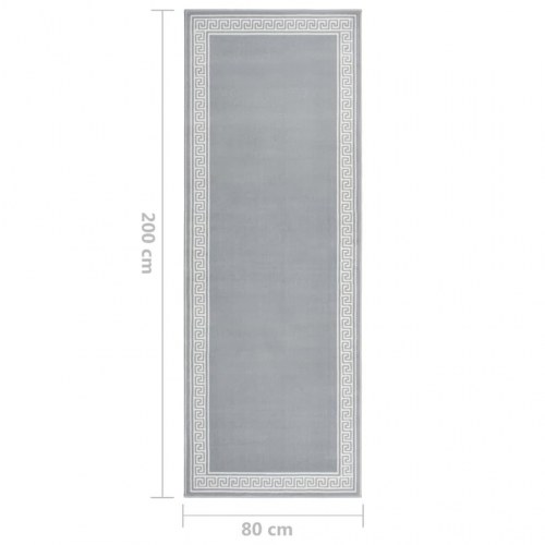 Tæppeløber 80x200 cm med motiv BCF grå