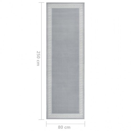 Tæppeløber 80x250 cm med motiv BCF grå