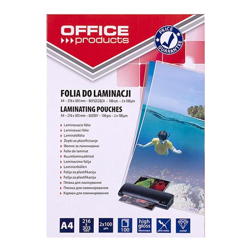 PBS Connect lamineringslommer A4 - 2×100 µm, blank, 100 stk., transparent billede