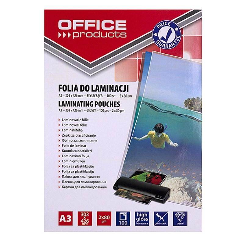 PBS Connect lamineringslommer A3 - 2×80 μm, blank, 100 stk., transparent billede