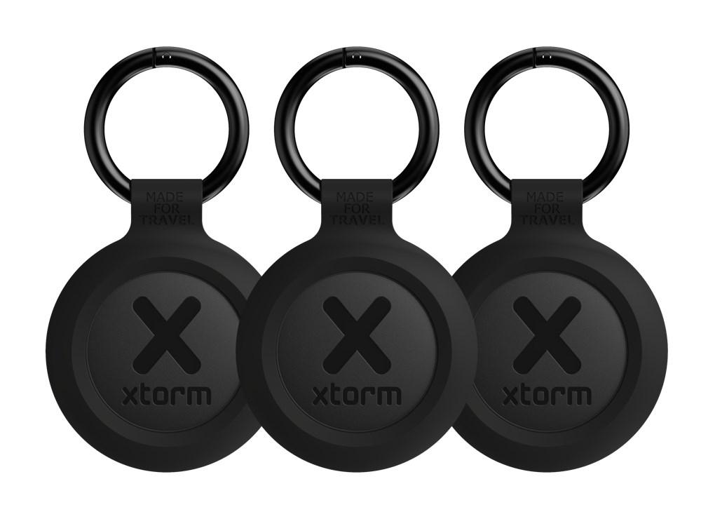 Xtorm XTAG2GA11 TravelTag - smart nøglering med Bluetooth (3‑pak) - sort billede