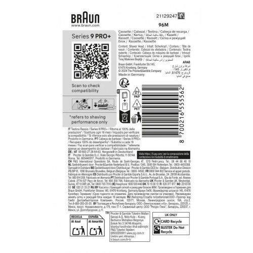 Braun Series 9 Pro+ 96M barberhoved