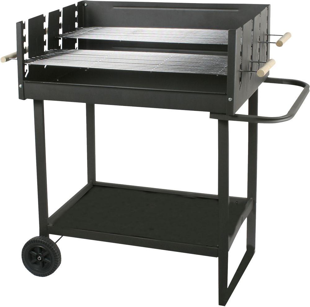 MASTER GRILL MG651 kulgrill på vogn med justerbare riste billede
