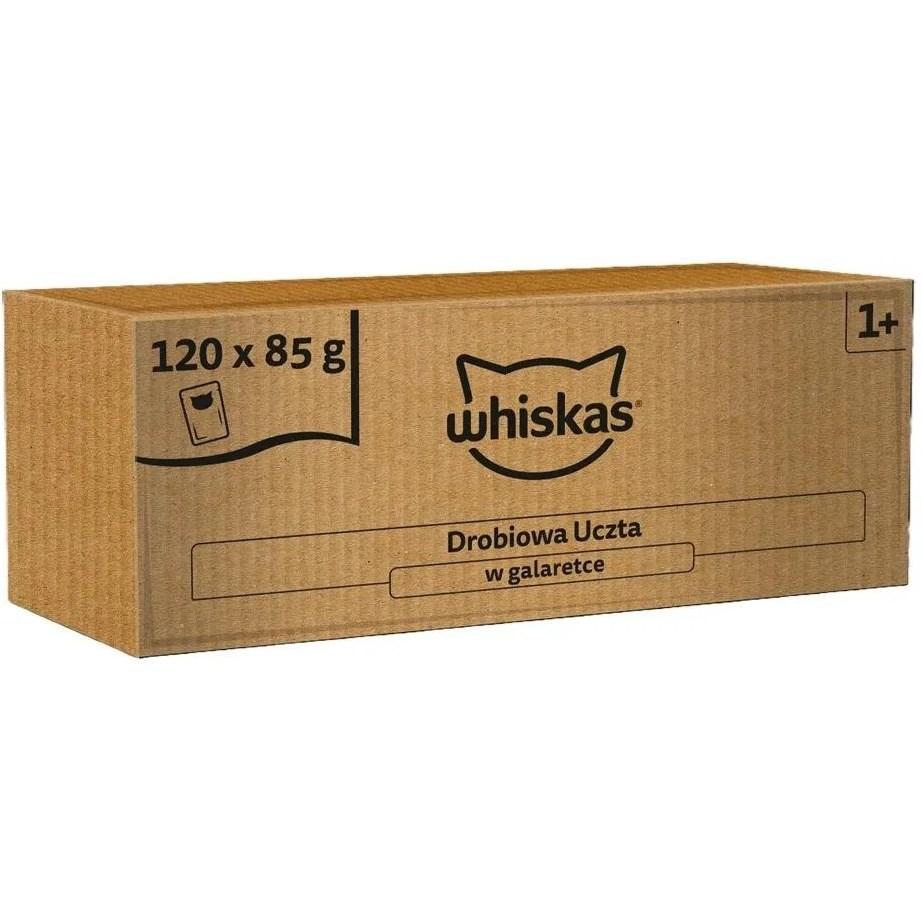 Whiskas Fjerkræfest i gelé – vådfoder til kat – 120 × 85 g billede