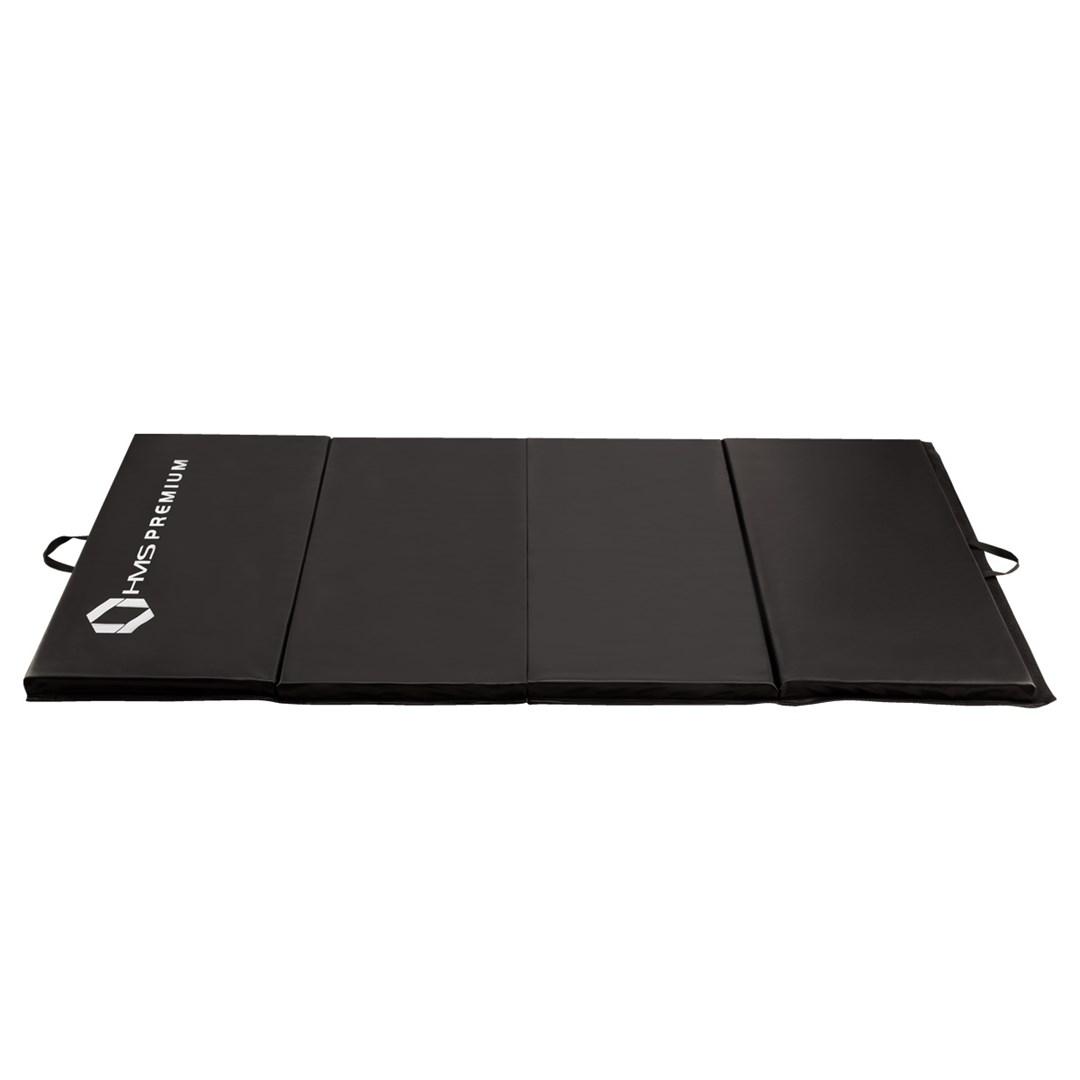 HMS Premium MGS01 foldbar gymnastikmadras - sort, 238 Ã 119 Ã 5 cm billede