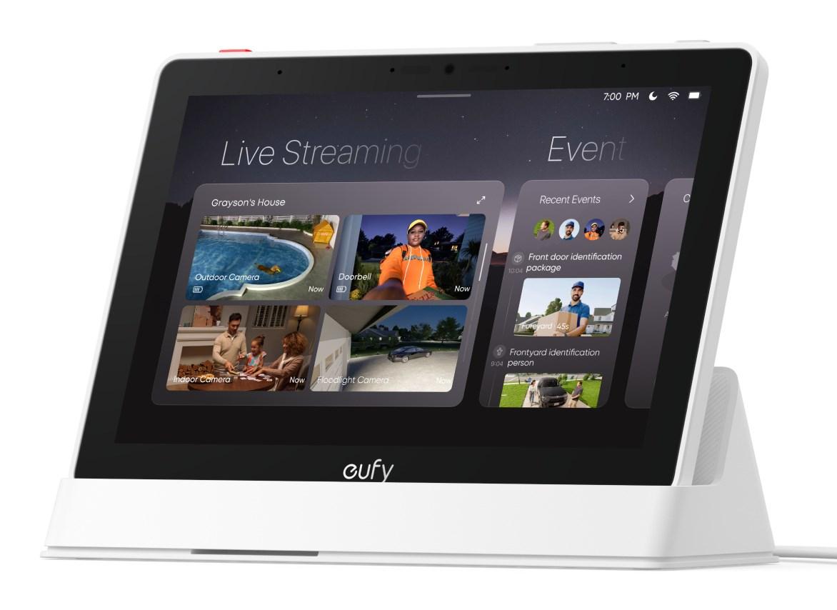 eufy T87A03W1 smart home styreenhed - kablet, hvid, 8" LCD