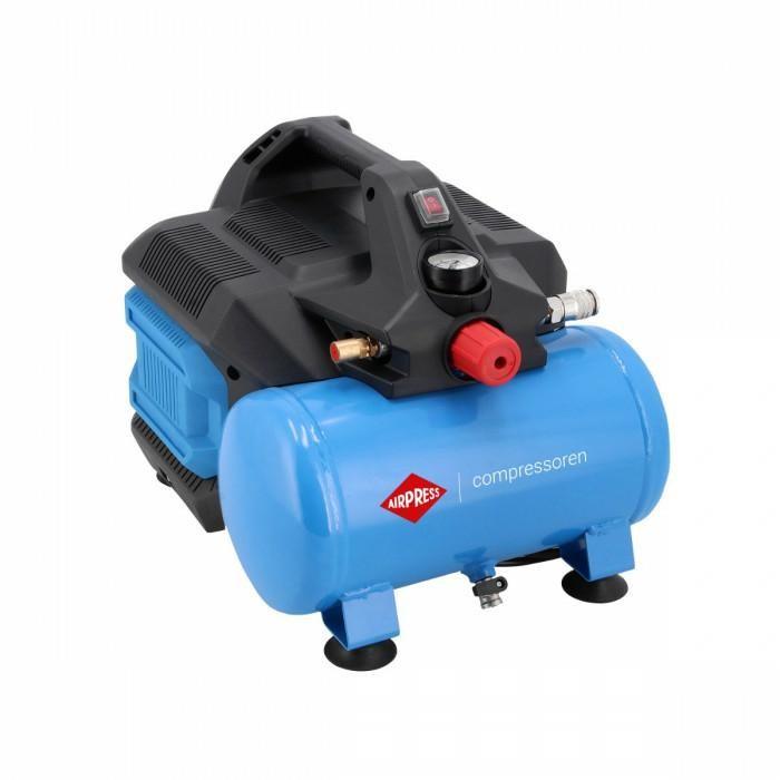 AIRPRESS LMO 6-126 oliefrikompressor 6 l - 1,0 hk, 88 l/min billede