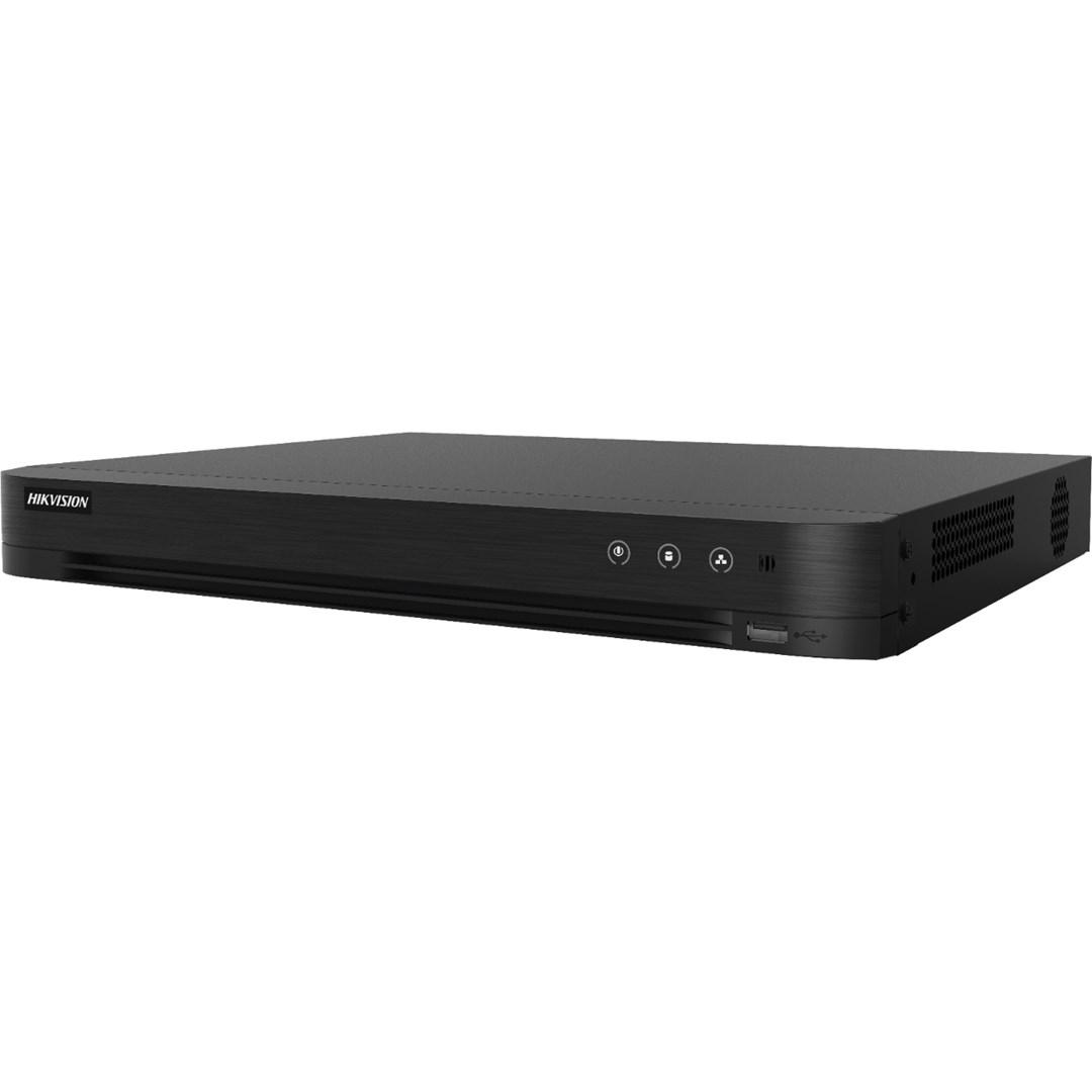 Hikvision iDS-7216HUHI-M2/P(C)/4A+4/1ALM – 16-kanals DVR, sort billede