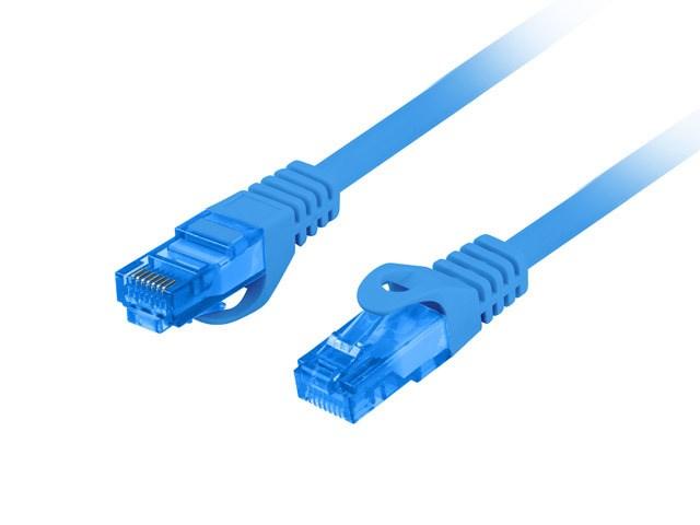 Lanberg netværkskabel S/FTP Cat 6A 1 m - blå, LSZH billede