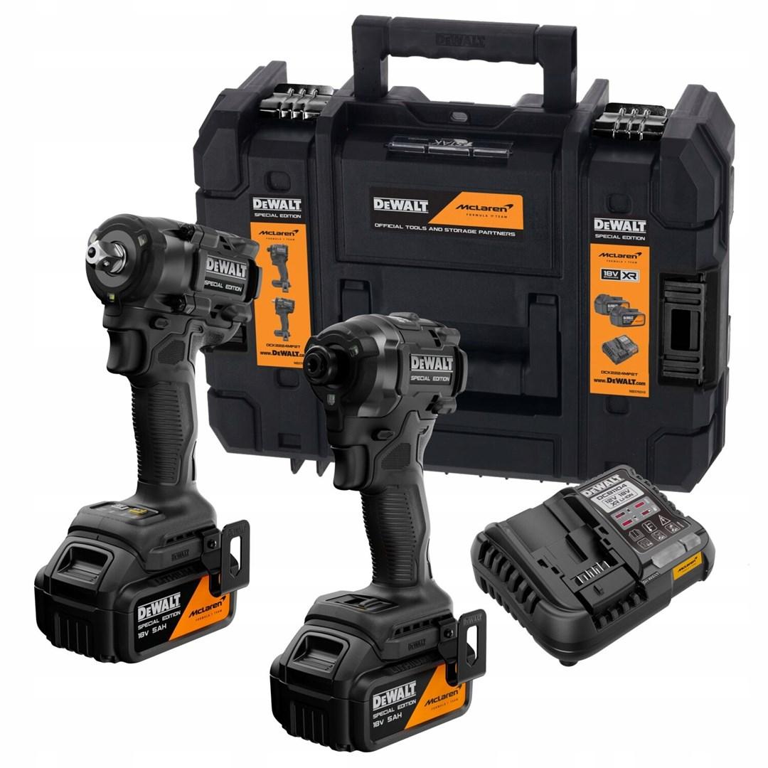 DeWALT Mclaren Special Edition 18V XR sæt - DCF86 + DCF92 med 2×5,0 Ah, lader og kuffert billede
