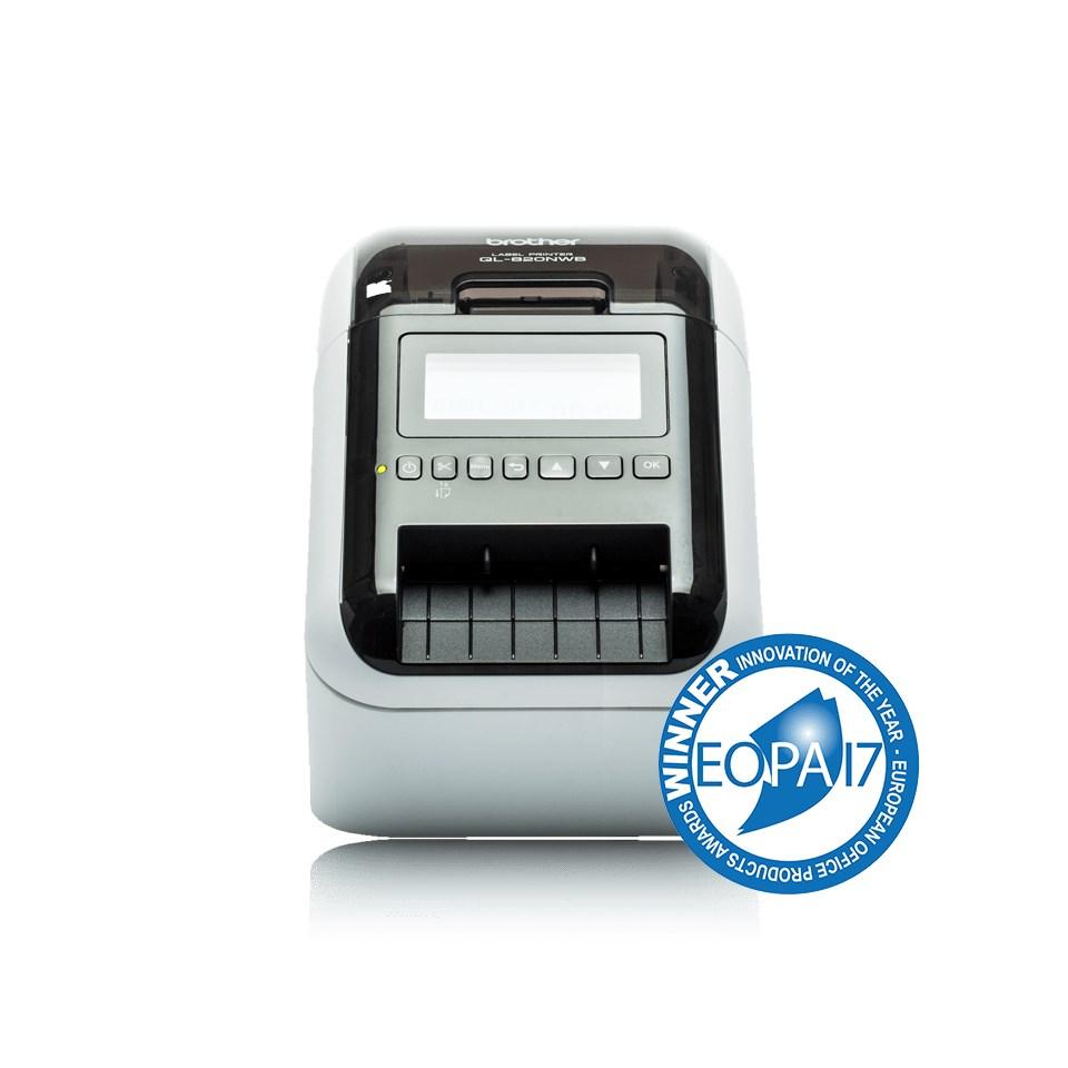 Brother QL-820NWBC labelprinter - direkte termisk, 300 × 300 dpi, 176 mm/sek., kablet & trådløs (Ethernet, Wi‑Fi, Bluetooth) billede
