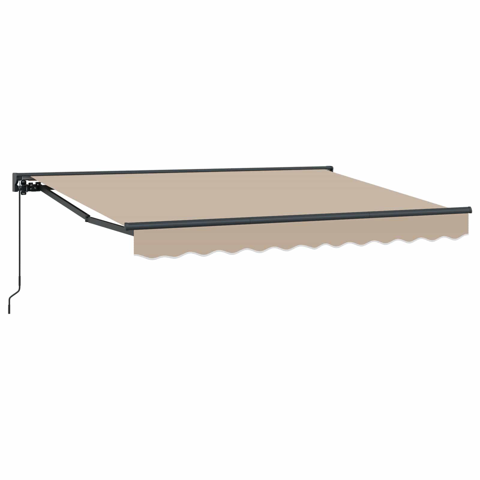 Manuel Udtrækkelig Markise Beige 3,5 x 2 m billede