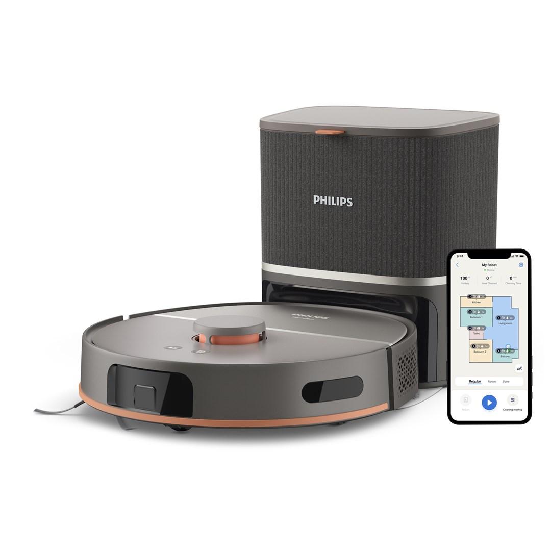 Philips XU5100/10 robotstøvsuger med selvtømmende base - 0,26 l billede
