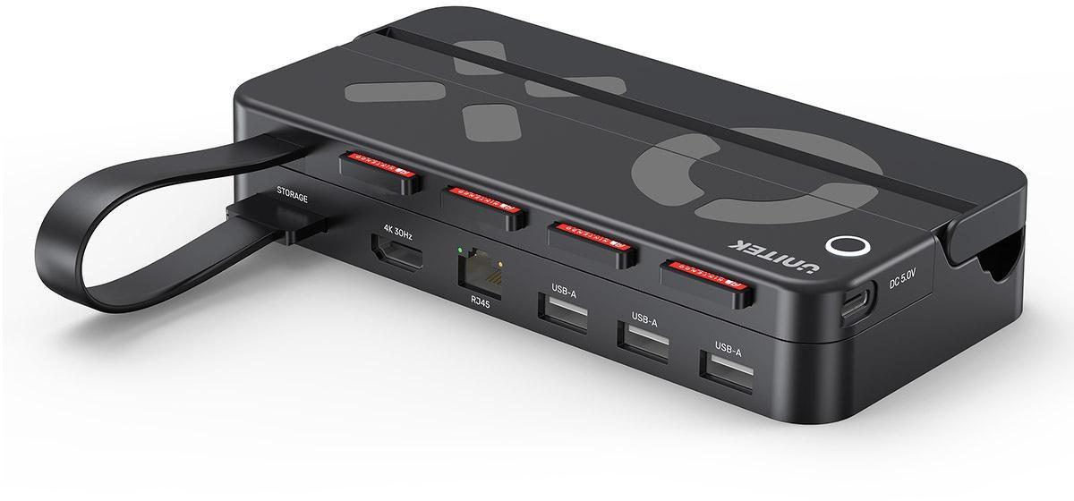UNITEK dockingstation til Nintendo Switch med fjernbetjening billede