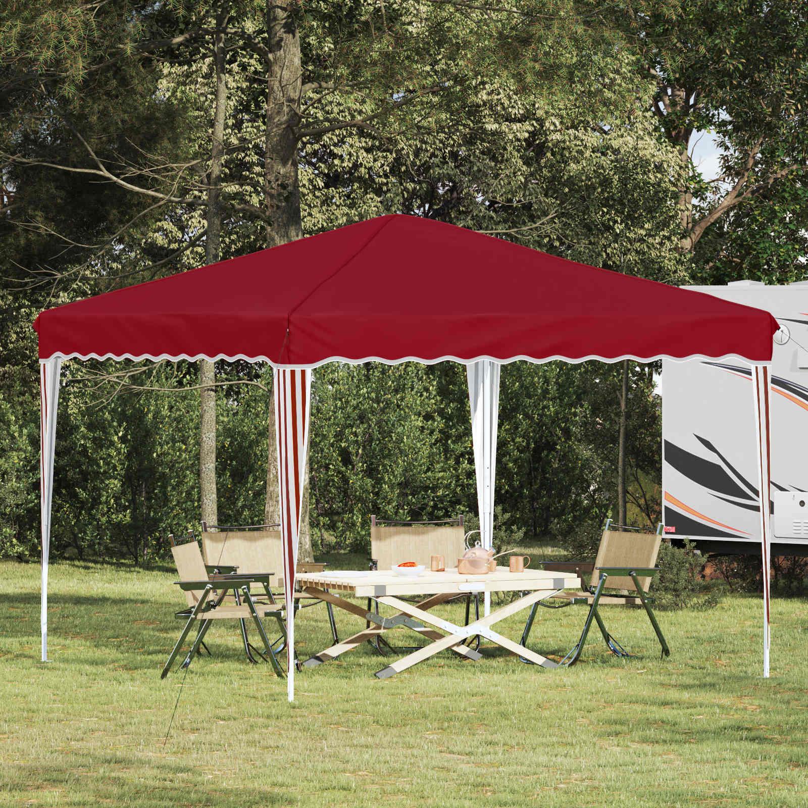 Pop-up Festtelt Bordeaux 288 x 288 x 245 cm Oxford stof billede