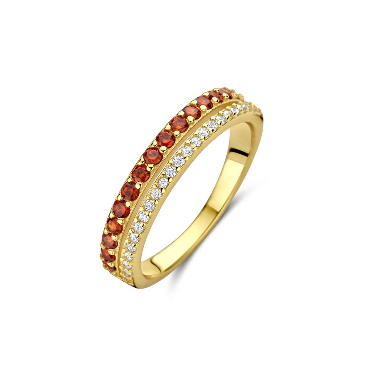 New Bling ring til kvinder 9NB-1578-56 - gylden, str. 16 billede