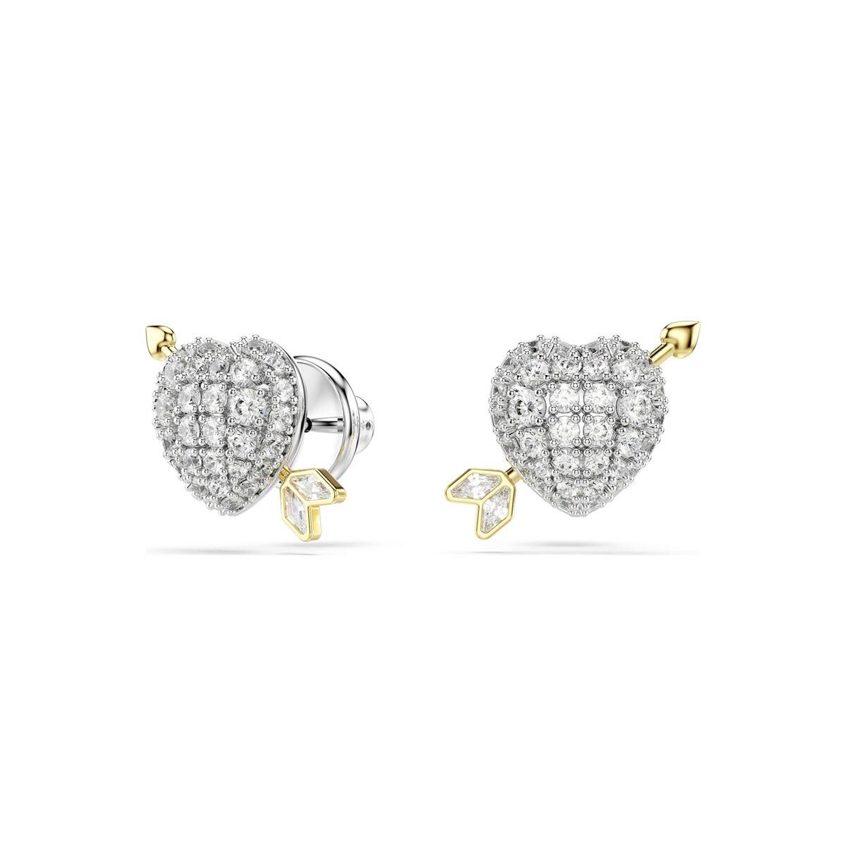 Swarovski 5737298 ørestikker til kvinder - sølvfarvet hjerte-design billede