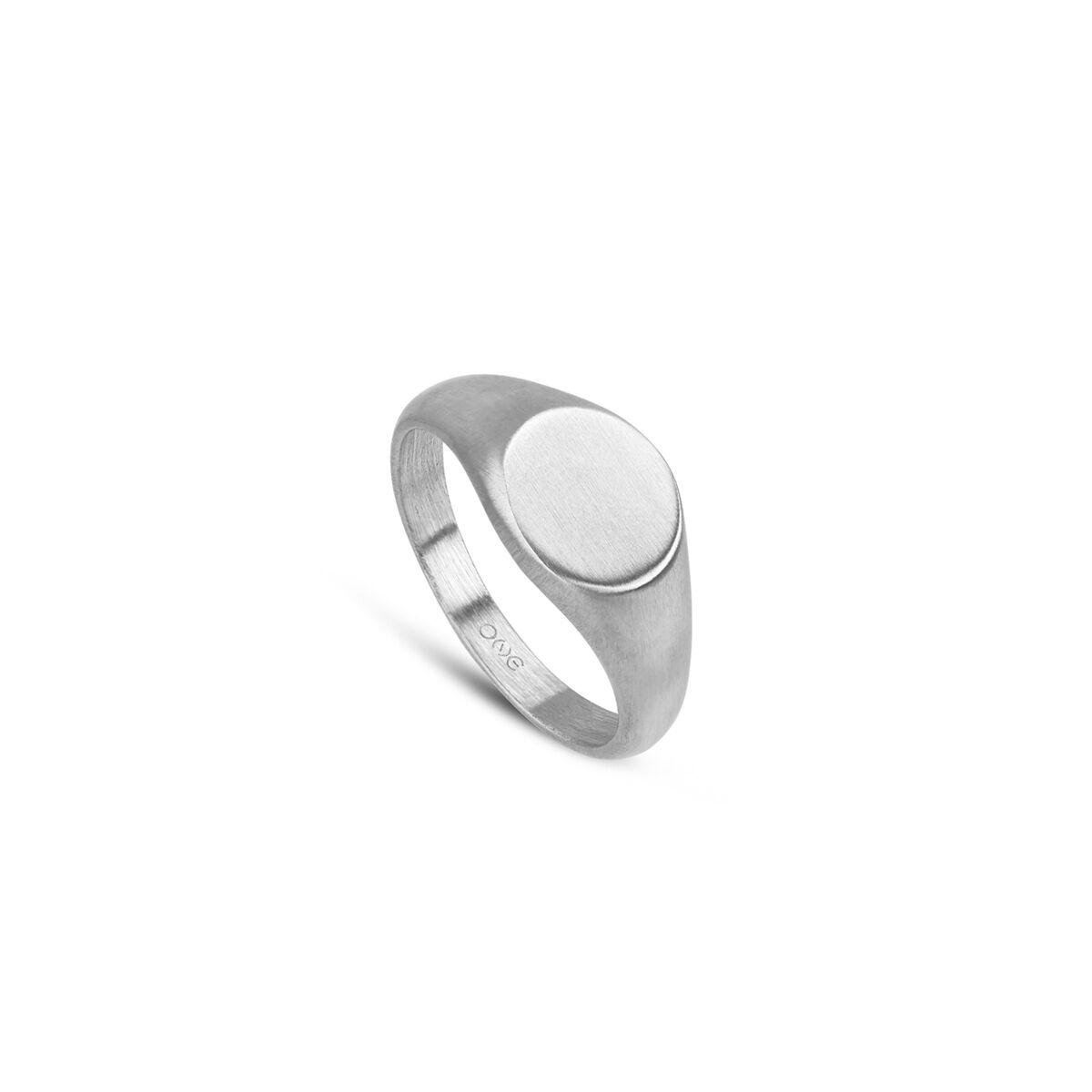 One Jewels OAMR5101SS-11 damering - sølvfarvet signetring billede