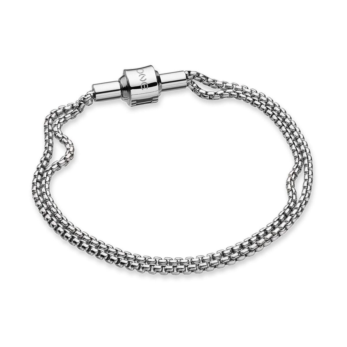 One Jewels OJBMS01 armbånd til mænd - sølvfarvet billede