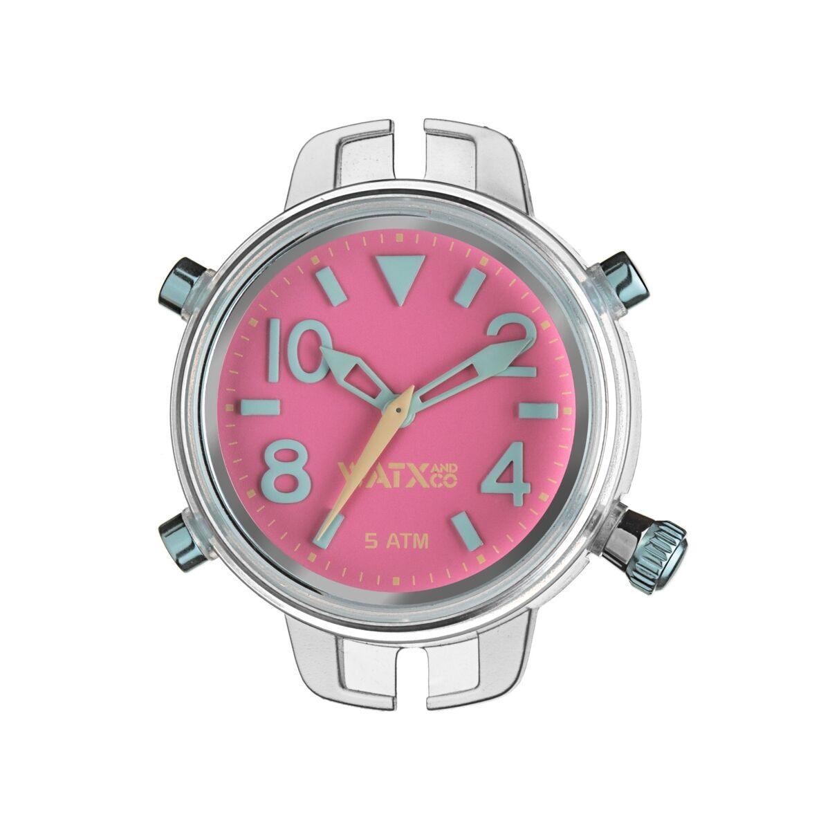 Watx & Colors RWA3068 armbåndsur - 43 mm, pink skive, 5 ATM billede