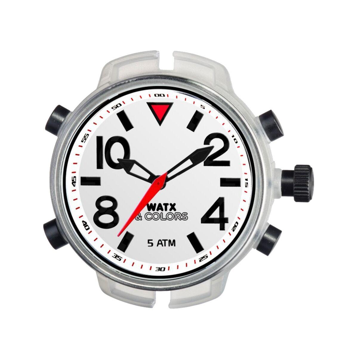 Watx & Colors RWA3701 herreur - unisex urkasse Ø 49 mm, hvid skive billede