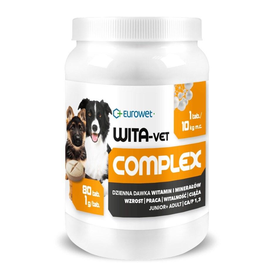 EUROWET Wita‑Vet Complex – kosttilskud til hunde, 80 tabletter billede