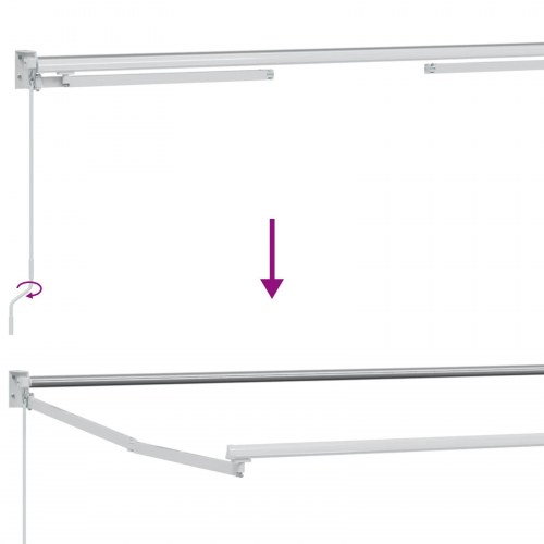 Udtrækkelig markise 3 x 2 m - antracit, manuel